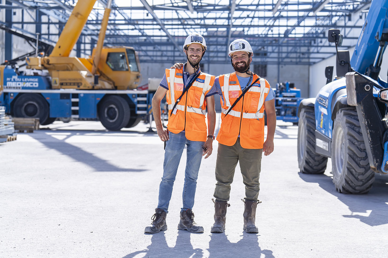 équipe travaux sur chantier nucleaire orano au tricastin