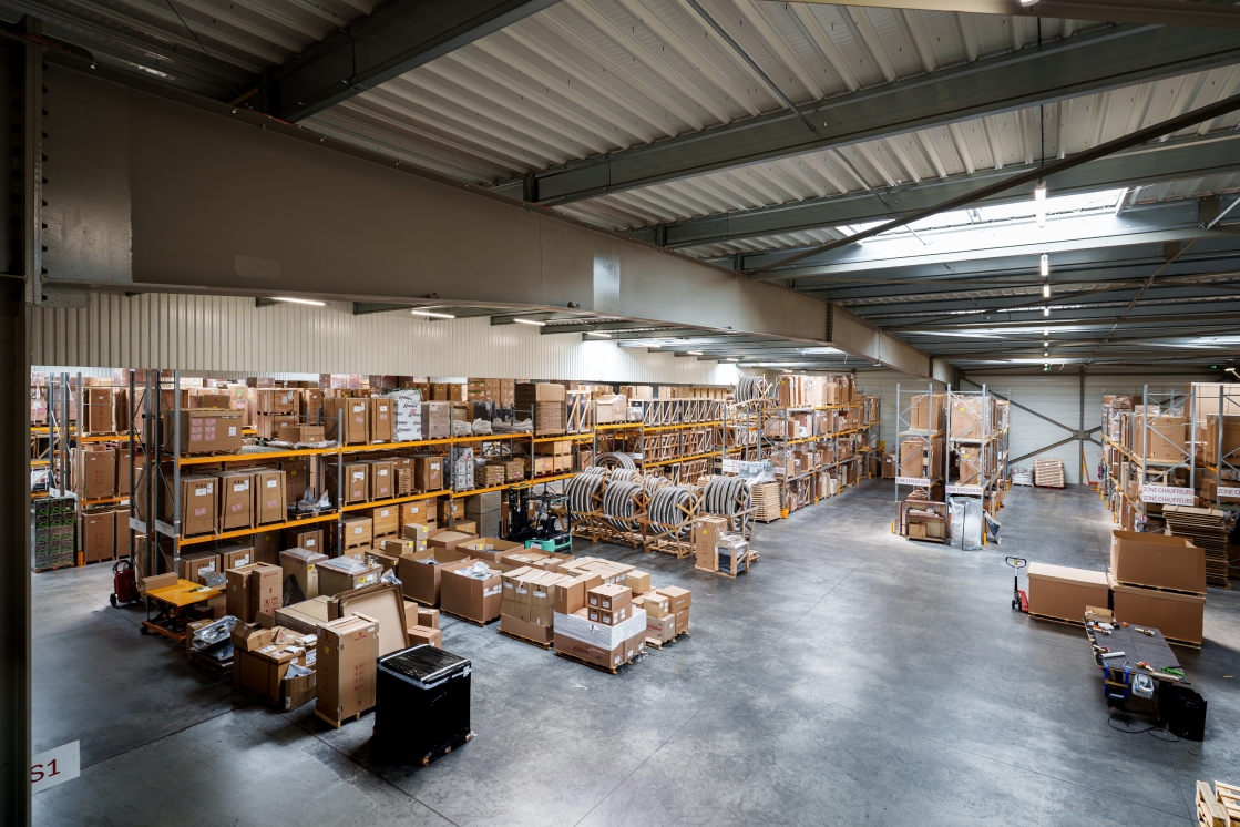 Aménagement intérieur bâtiment industriel Sodico à Rennes (35), Ille-et-Vilaine, Bretagne - Conception et réalisation Espace Engineering Fayat, contractant général et maître d'œuvre