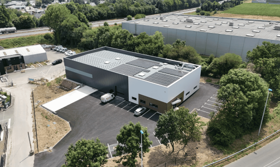 Bâtiment de bureau et entrepôt Wewise à Pleudihen-sur-Rance, Côtes-d'Armor (22), Bretagne - Espace Engineering