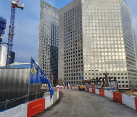 Passerelle La Defense Rose de Cherbourg Razel Bec