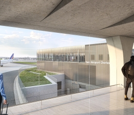 Gare aéroport charles de gaulles société du grand paris