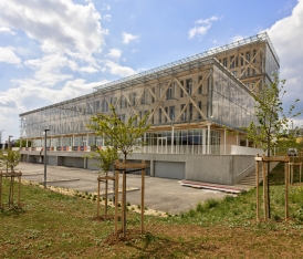 Caisse d'Epargne Bourgogne Franche-Comté structure métal et verre