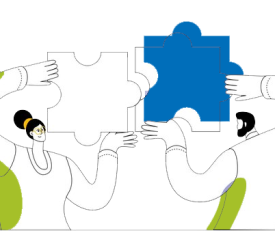 deux pièces de puzzle