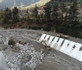 Travaus d'urgence tempête Alex vallée Rora Razel Bec