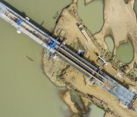 Razel-Bec Pont sur le Logone Frontiere Tchad Cameroun