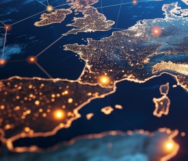 Carte France Espagne pour interconnexion