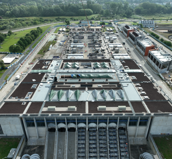 Vue drone extérieur, Clarifloculation