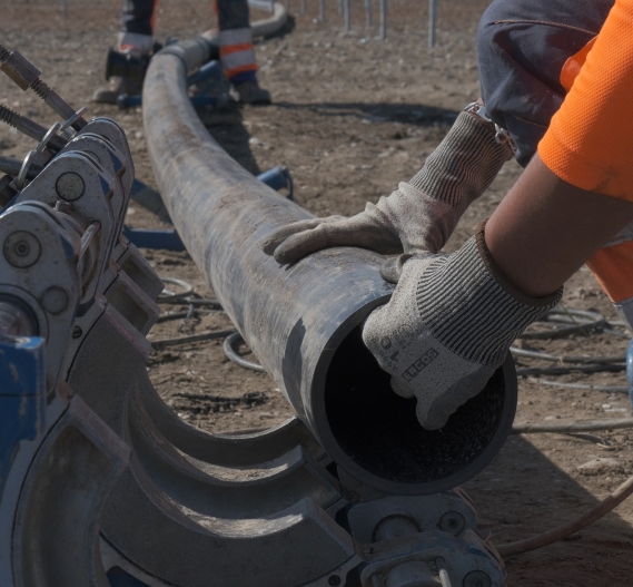 Tuyaux biogaz installation