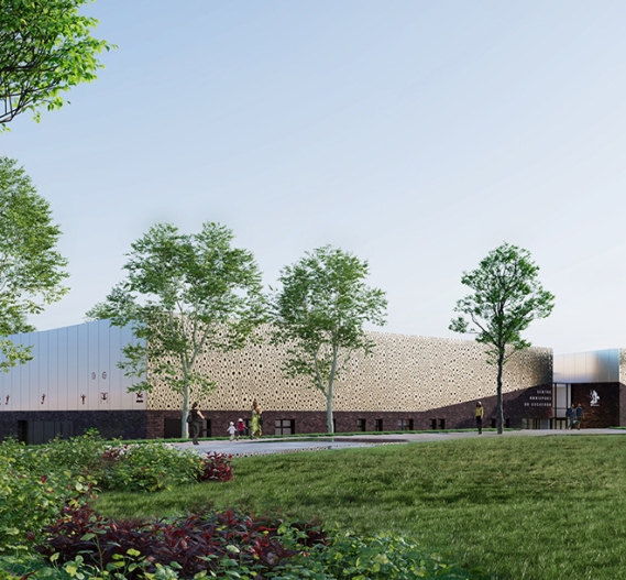 Vue extérieur du Complexe sportif de Wissous