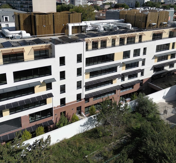 Vue extérieur du bâtiment de l'école EFFREI