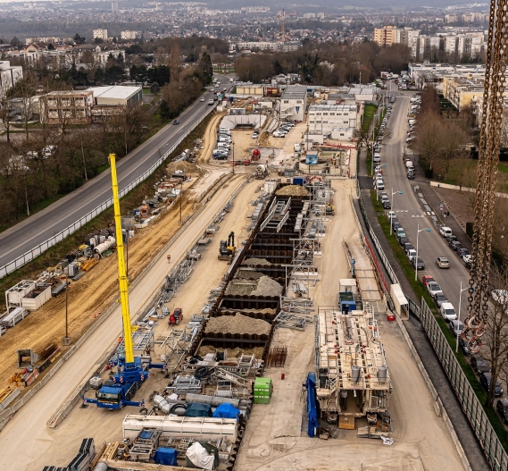 ligne 16 grand paris express métro parisien Razel Bec