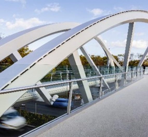 Passerelles métalliques courantes et architecturales (toutes portées)