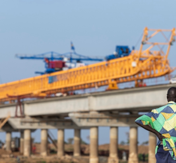 Razel-Bec Pont sur le Logone Frontiere Tchad Cameroun