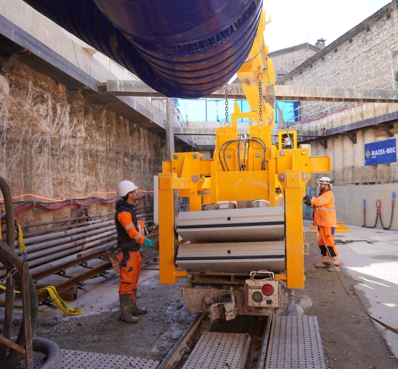 Razel-Bec Réunion chantier Cadereaux de Nîmes