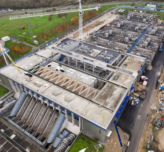 Vue drone Clarifloculation