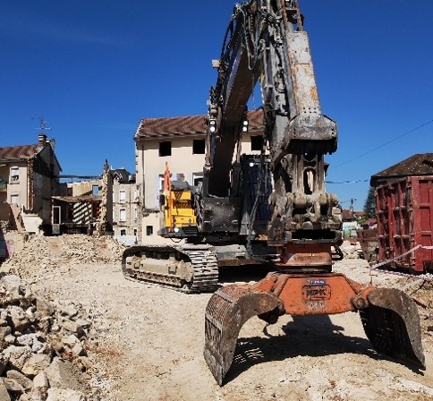 Démolition sur la place Pierre Sémard Razel-Bec