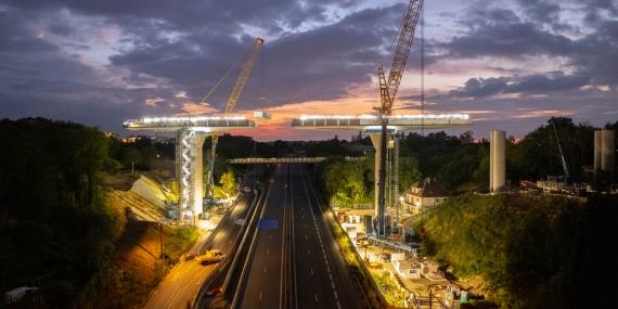 Viaduc de la ligne 18 – Orsay – ©Razel-Bec