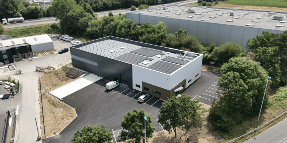 Bâtiment de bureau et entrepôt Wewise à Pleudihen-sur-Rance, Côtes-d'Armor (22), Bretagne - Espace Engineering