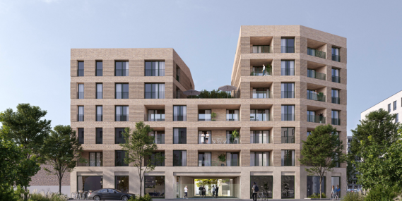 Vue façade Nord Hôtel Lille