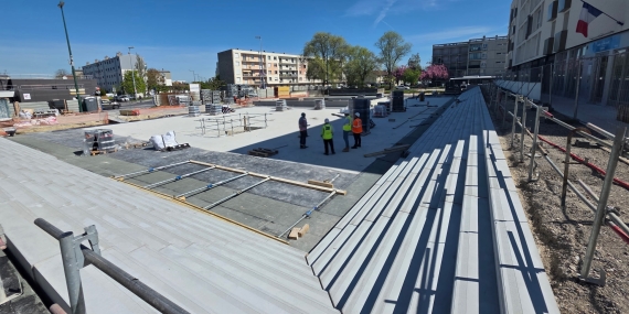 Restructuration de la place Jean Moulin à Reims (51) - 1