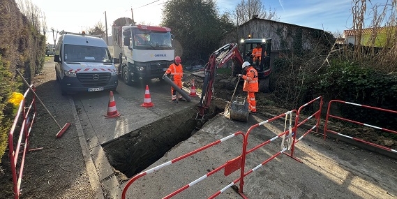 travaux de branchement eau GABRIELLE
