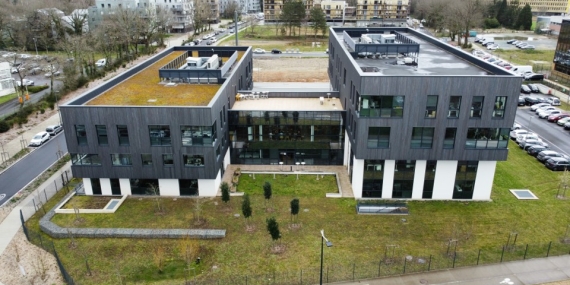 Bâtiment de bureaux Eurial à Nantes, Loire-Atlantique (44), Pays de la Loire - Conception et réalisation Espace Engineering Fayat, contractant général et maître d'œuvre