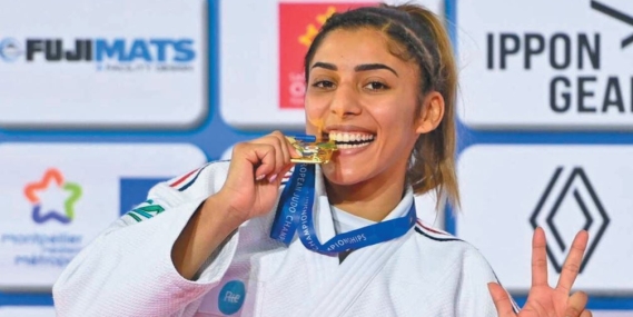 La judoka Shirine Boukli dans la course des Jeux Olympiques 2024