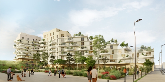 Perspective du chantier HOYA à Dunkerque