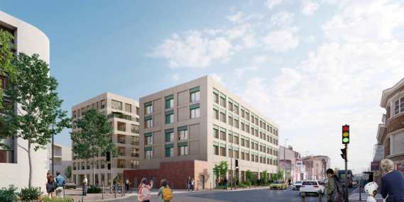 Perspective vue depuis la rue Lille Nord Hôtel