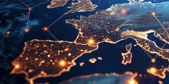 Carte France Espagne pour interconnexion
