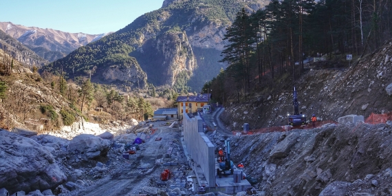 Travaus d'urgence tempête Alex vallée Rora Razel Bec
