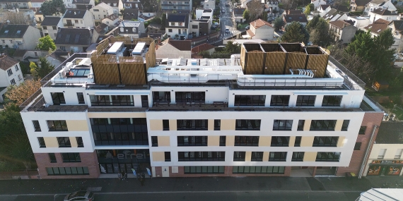 VilleJuif (94), Vue drône bâtiment extérieur
