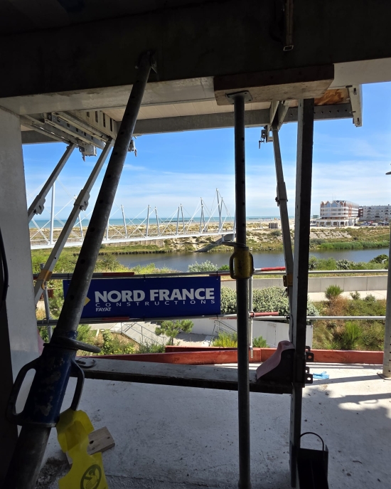 Vue sur chantier HOYA