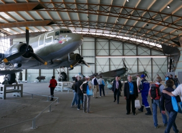Intérieur du hall 39 45 de musée de l'air et de l'espace