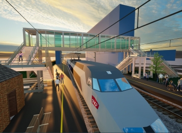 Visualisation du nouveau projet confié à ACML -  gare de Pont sainte Maxence