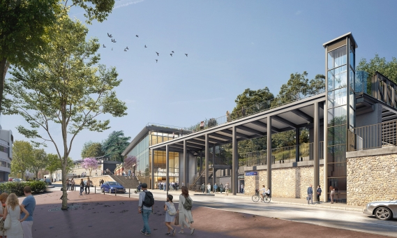Gare Saint Cloud - AREP Architectes - Societe du Grand Paris