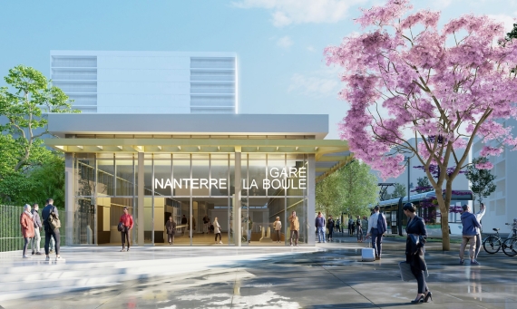 Gare Nanterre La Boule - Archi5 - Societe du Grand Paris