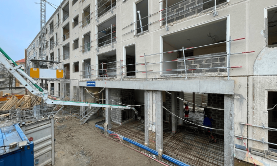 Photo chantier Jean Zay à Lille