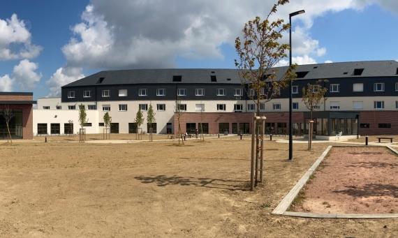 Clinique psychiatrique Les Boucles de Seine à Yvetot, Seine-Maritime (76), Normandie - conception et réalisation Espace Engineering Fayat, contractant général et maître d'œuvre
