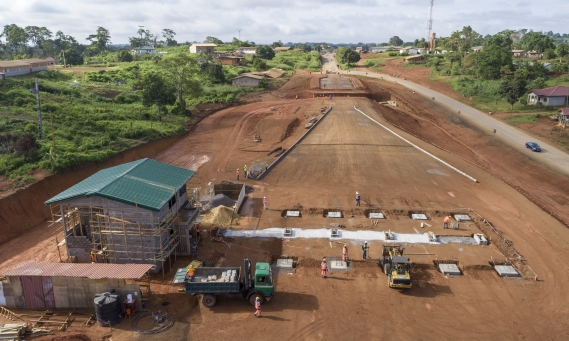 Nkometou Razel Cameroun peage route travaux afrique