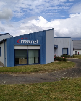 Réhabilitation partie bureaux bâtiment industriel JBT Marel à Baud, Morbihan (56), Bretagne- conception et réalisation Espace Engineering Fayat, contractant général et maître d'oeuvre