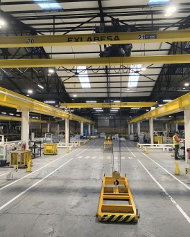Chemin de roulement pour ponts roulants avec structure autoportante