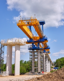 Razel-Bec Ligne 18  travaux viaduc ile de france