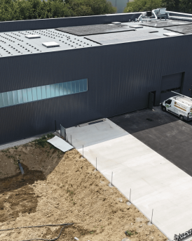 Bâtiment de bureau et entrepôt Wewise à Pleudihen-sur-Rance, Côtes-d'Armor (22), Bretagne - Espace Engineering