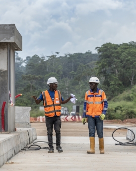 Mbankomo Razel Cameroun peage route travaux afrique
