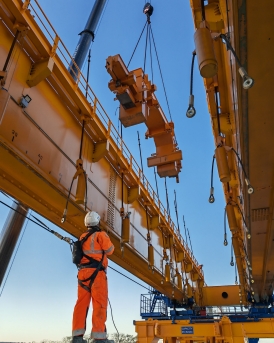 Razel-Bec Ligne 18  travaux viaduc ile de france saclay