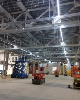 Construction métallique d'un bâtiment pharmaceutique