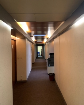 Avant bâtiment de bureau réhabilité Nameshield à Angers, Maine-et-Loire (49), Pays de la Loire - conception et réalisation Espace Engineering Fayat, contractant général et maître d'œuvre