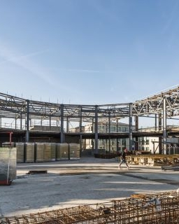 Charpente du centre commercial Val d'Europe