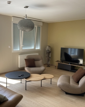 Aménagement intérieur clinique psychiatrique Les Boucles de Seine à Yvetot, Seine-Maritime (76), Normandie - conception et réalisation Espace Engineering Fayat, contractant général et maître d'œuvre